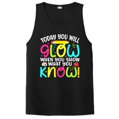 What You Show Rock The Testing Day Exam Teachers Students PosiCharge Competitor Tank