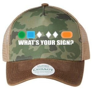 What's Your Sign Skiing Difficulty Ski Skier Gift Legacy Tie Dye Trucker Hat