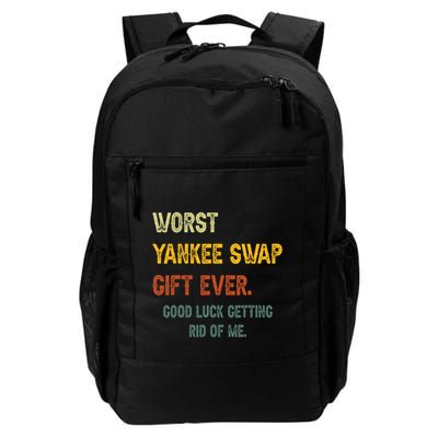 Worst Yankee Swap Gift Ever Vintage Funny Quotes Backpack