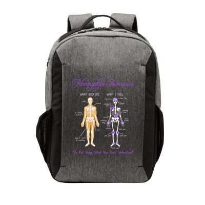 What You See What I Feel Skeleton Fibromyalgia Awareness Vector Backpack