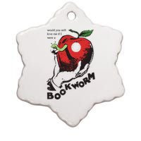 Would You Still Love Me If I Were A Bookworm Ceramic Star Ornament