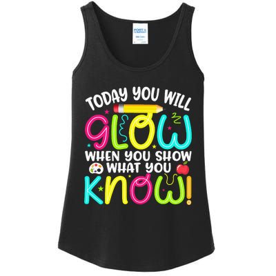 What You Show Rock The Testing Day Exam Teachers Ladies Essential Tank