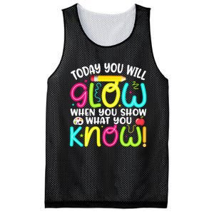 What You Show Rock The Testing Day Exam Teachers Mesh Reversible Basketball Jersey Tank