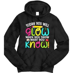 What You Show Rock The Testing Day Exam Teachers Tie Dye Hoodie