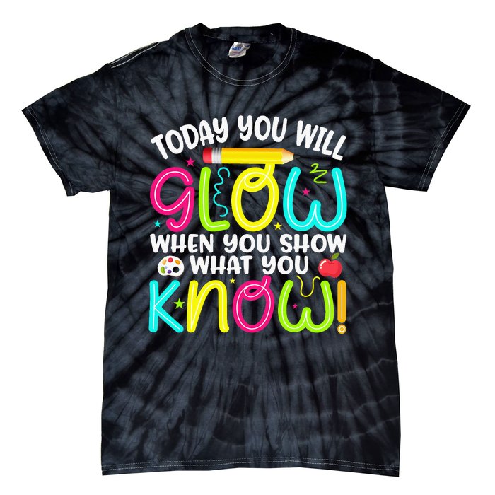 What You Show Rock The Testing Day Exam Teachers Tie-Dye T-Shirt