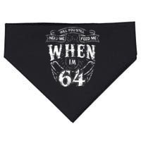 Will you still need me Feed Me when I'm 64 64th Birthday USA-Made Doggie Bandana