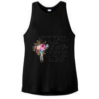 Why YAll Trying To Test The Jesus In Me Ladies PosiCharge Tri-Blend Wicking Tank