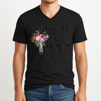 Why YAll Trying To Test The Jesus In Me V-Neck T-Shirt