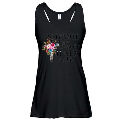 Why YAll Trying To Test The Jesus In Me Ladies Essential Flowy Tank