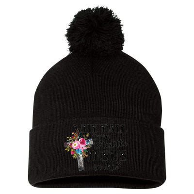 Why YAll Trying To Test The Jesus In Me Pom Pom 12in Knit Beanie