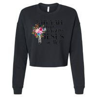 Why YAll Trying To Test The Jesus In Me Cropped Pullover Crew