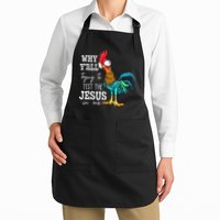 Why Y'all Trying To Test The Jesus In Me Funny Chicken Apron