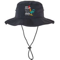 Why Y'all Trying To Test The Jesus In Me Funny Chicken Bucket Hat