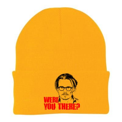 Were You There Depp Trial Funny Meme Knit Cap Winter Beanie