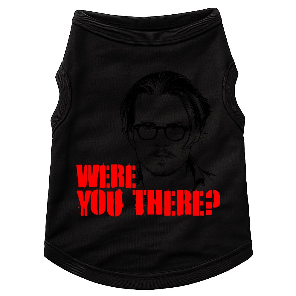 Were You There Depp Trial Funny Meme Doggie Tank