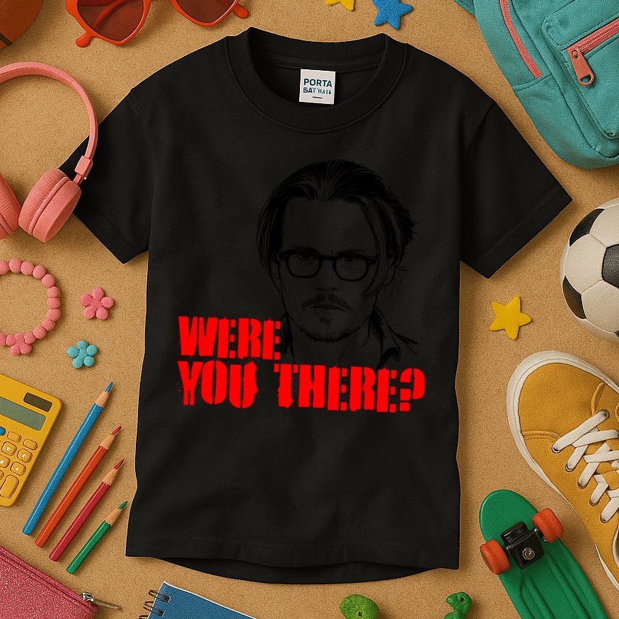 Were You There Depp Trial Funny Meme Kids T-Shirt