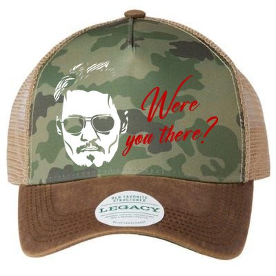 Were You There Johnny Depp Funny Legacy Tie Dye Trucker Hat