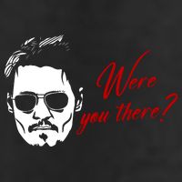 Were You There Johnny Depp Funny 7 Panel Mesh Trucker Snapback Hat