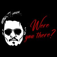 Were You There Johnny Depp Funny Drawstring Bag