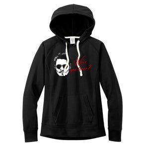 Were You There Johnny Depp Funny Women's Fleece Hoodie