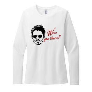 Were You There Johnny Depp Funny Womens CVC Long Sleeve Shirt