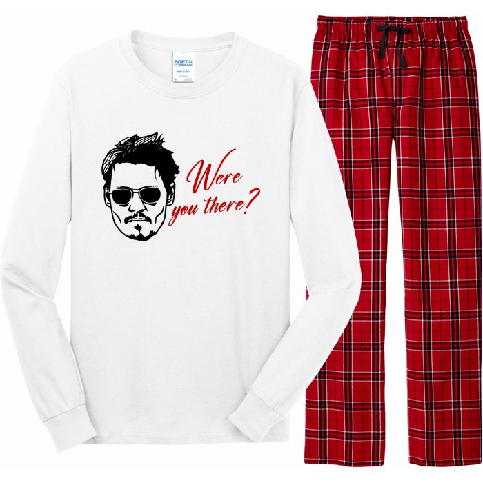 Were You There Johnny Depp Funny Long Sleeve Pajama Set