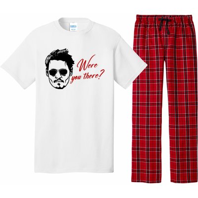 Were You There Johnny Depp Funny Pajama Set