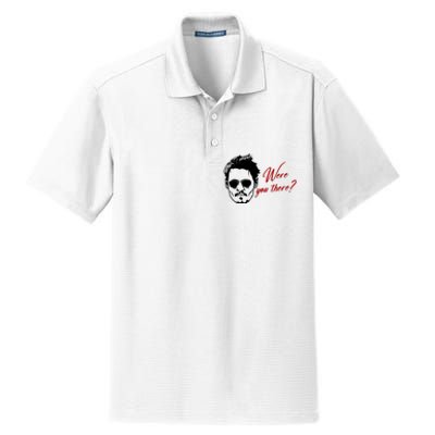 Were You There Johnny Depp Funny Dry Zone Grid Polo