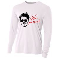 Were You There Johnny Depp Funny Cooling Performance Long Sleeve Crew