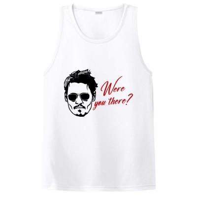 Were You There Johnny Depp Funny PosiCharge Competitor Tank