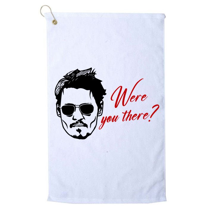 Were You There Johnny Depp Funny Golf Towel