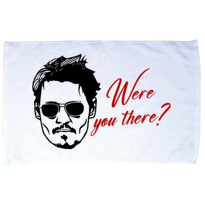Were You There Johnny Depp Funny Microfiber Hand Towel