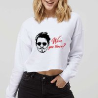 Were You There Johnny Depp Funny Cropped Pullover Crew