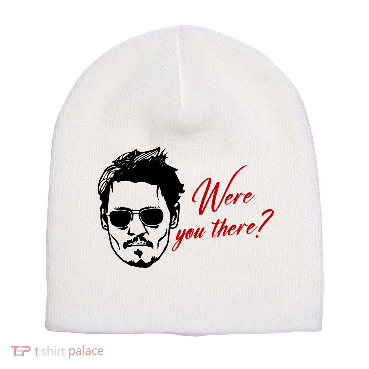 Were You There Johnny Depp Funny Short Acrylic Beanie