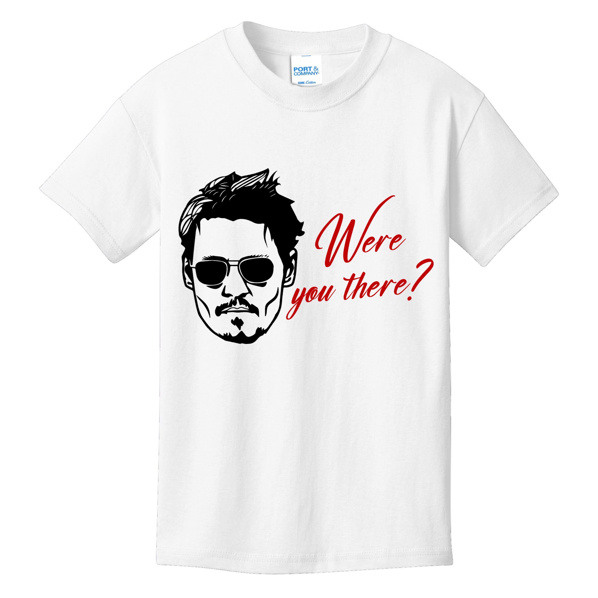 Were You There Johnny Depp Funny Kids T-Shirt