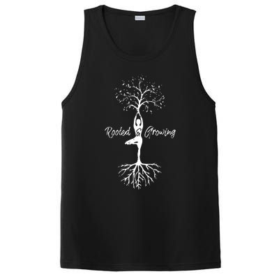 Womens Yoga Tree Of Life With Sayings Vriksasana Hatha Pose PosiCharge Competitor Tank