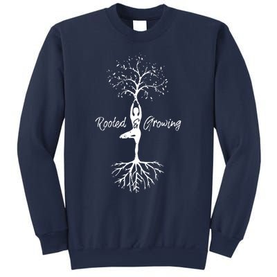 Womens Yoga Tree Of Life With Sayings Vriksasana Hatha Pose Sweatshirt