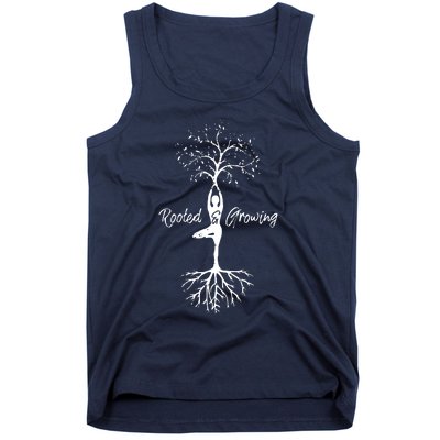 Womens Yoga Tree Of Life With Sayings Vriksasana Hatha Pose Tank Top