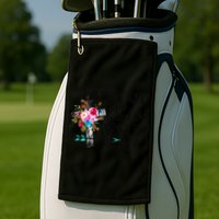 Why Yall Trying To Test The Jesus In Me Flower Golf Towel