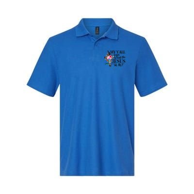Why Yall Trying To Test The Jesus In Me Flower Polo