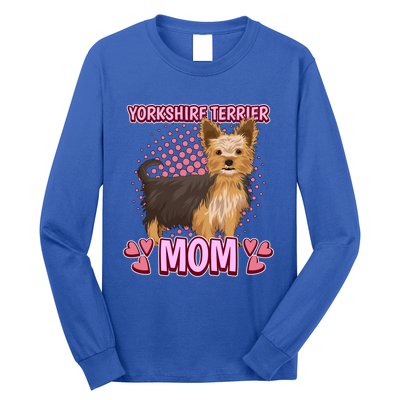 Wo Yorkshire Terrier Mom Quote Mothers Day Yorkie Gift Long Sleeve Shirt