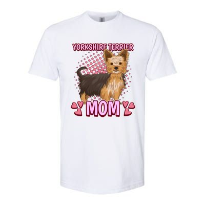 Wo Yorkshire Terrier Mom Quote Mothers Day Yorkie Gift Softstyle CVC T-Shirt