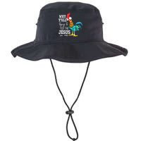 Why Y'all Trying To Test The Jesus In Me Funny Chicken Bucket Hat