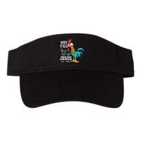 Why Y'all Trying To Test The Jesus In Me Funny Chicken Visor