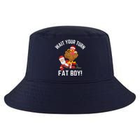 Wait Your Turn Fat Boy Funny Thanksgiving Turkey Santa Cool Comfort Performance Bucket Hat