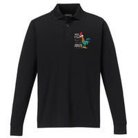 Why Y'all Trying To Test The Jesus In Me Funny Chicken Performance Long Sleeve Polo