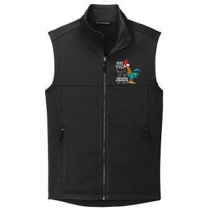 Why Y'all Trying To Test The Jesus In Me Funny Chicken Collective Smooth Fleece Vest