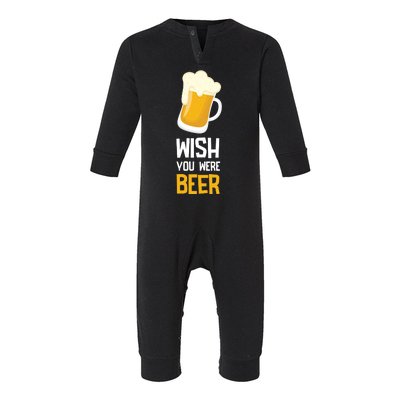 Wish You Were Beer Infant Fleece One Piece