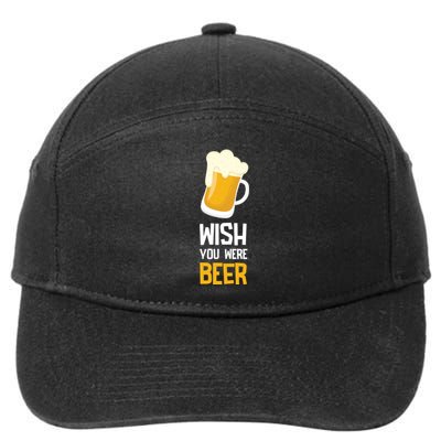 Wish You Were Beer 7-Panel Snapback Hat