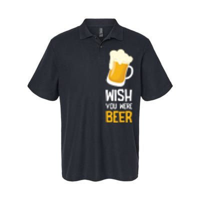 Wish You Were Beer Softstyle Adult Sport Polo